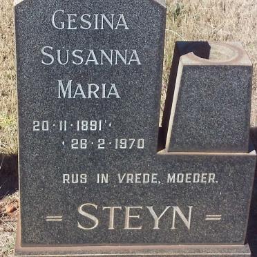 STEYN Gesina Susanna Maria 1891-1970