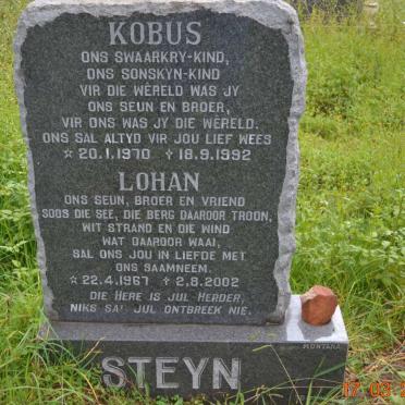 STEYN Lohan 1967-2002 :: STEYN Kobus 1970-1992