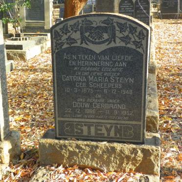 STEYN Douw Gerbrand 1866-1952 &amp; Catrina Maria SCHEEPERS 1875-1948