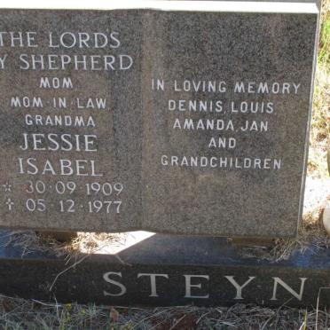 STEYN Jessie Isabel 1909-1977