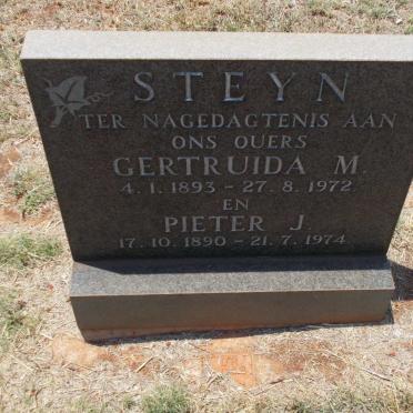 STEYN Pieter J. 1890-1974 &amp; Gertruida M. 1893-1972