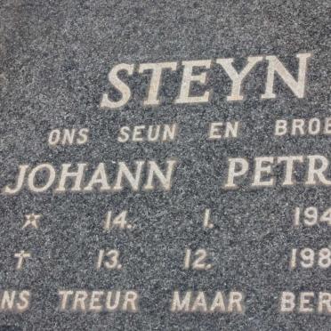 STEYN Johann Petrus 1949-1982