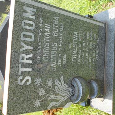 STRYDOM Christiaan Jacobus Botha 1930- &amp; Ernestina DE WITT 1926-1989