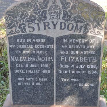 STRYDOM Magdalena Jacoba 1901-1955 :: STRYDOM Elizabeth 1906-1964
