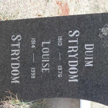 STRYDOM Duim 1913-1976 &amp; Louise 1914-1998