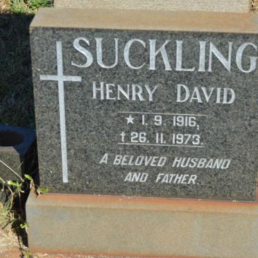 SUCKLING Henry David 1916-1973