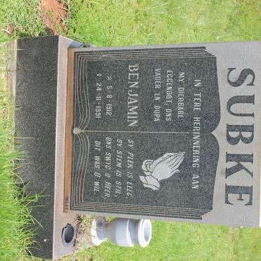 SUBKE Benjamin 1912-1991