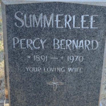 SUMMERLEE Percy Bernard 1891-1970