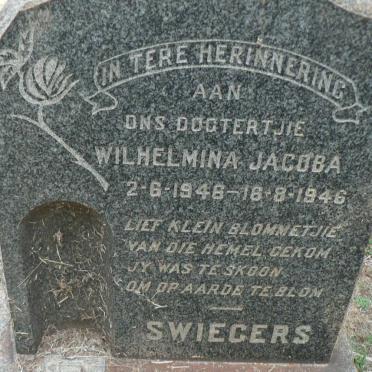 SWIEGERS Wilhelmina Jacoba 1946-1946