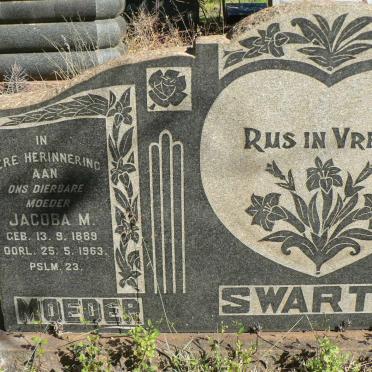 SWARTS Petrus J.J. 1887-1955 &amp; Jacoba M. 1889-1963