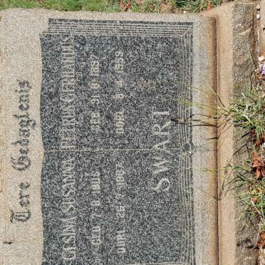 SWART Petrus Gerhardus 1897-1959 &amp; Gesina Susanna 1905-1987