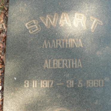 SWART Marthina Albertha 1917-1960