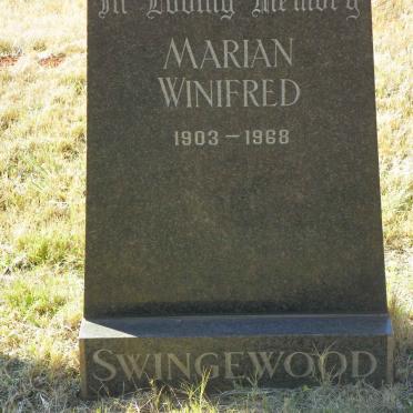 SWINGEWOOD Marian Winifred 1903-1968