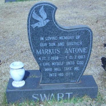 SWART Markus Antonie 1958-1987