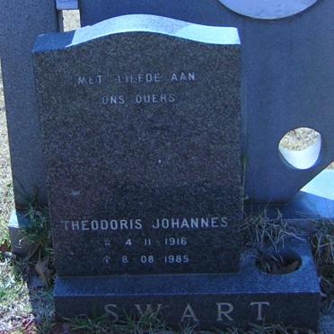 SWART Theodoris Johannes 1916-1985