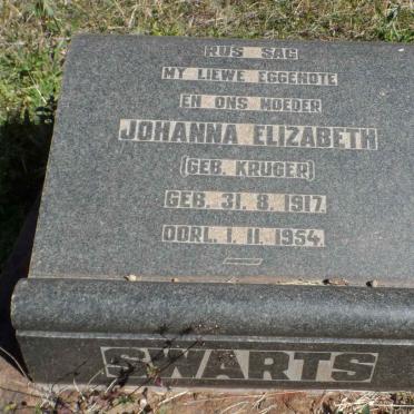 SWARTS Johanna Elizabeth nee KRUGER 1917-1954