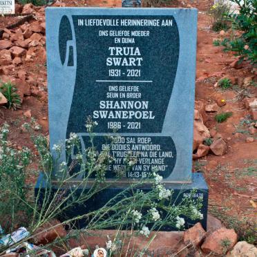 SWART Truia 1931-2021 :: SWANEPOEL Shannon 1986-2021