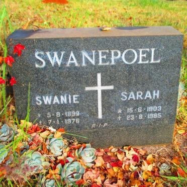 SWANEPOEL Swanie 1899-1976 &amp; Sarah 1903-1985