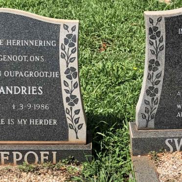 SWANEPOEL Pieter Andries 1907-1986 &amp; Elizabeth Alice 1912-1993