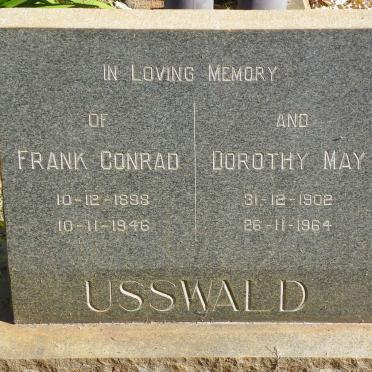 USSWALD Frank Conrad 1899-1946 &amp; Dorothy May 1902-1964