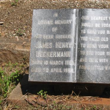 UECKERMANN James Henry 1893-1954