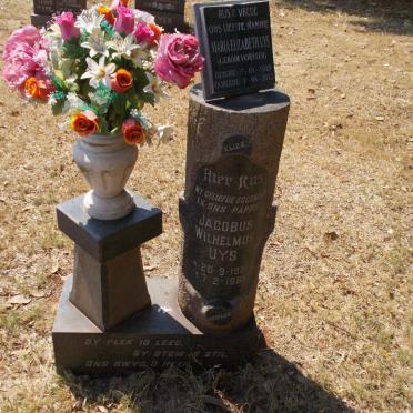 UYS Jacobus Wilhelmus 1921-1965 &amp; Maria Elizabeth VORSTER 1929-2012