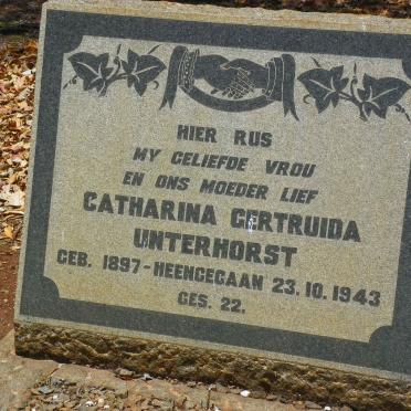 UNTERHORST Catharina Gertruida 1897-1943