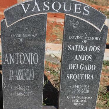 VASQUES Antonio Da Assuncao 1921-2017 &amp; Satira Dos Anjos Delgado Sequeira 1928-2020