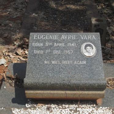 VARA W. May Hope 1920-2011 :: VARA Eugenie Avril 1941-1957