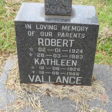 VALLANCE Robert 1924-1983 &amp; Kathleen 1926-1986