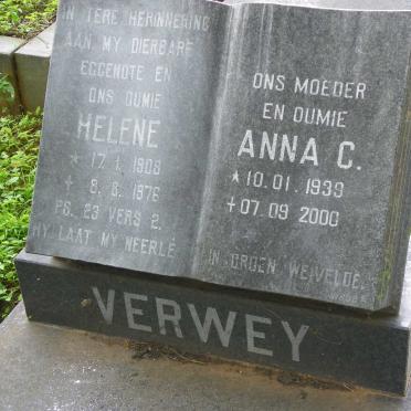 VERWEY Helene 1909-1976 :: VERWEY Anna C. 1939-2000