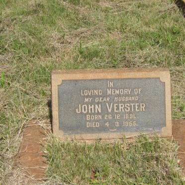 VERSTER John 1891-1955
