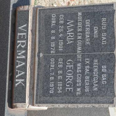 VERMAAK George 1894-1970 &amp; Maria 1901-1976