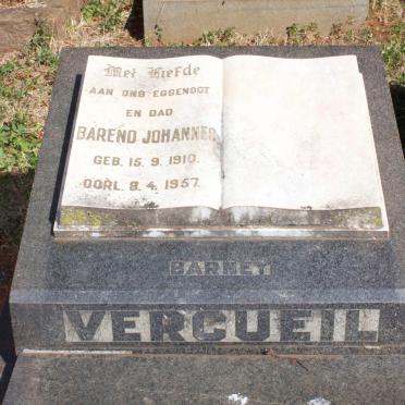 VERCUEIL Barend Johannes 1910-1957