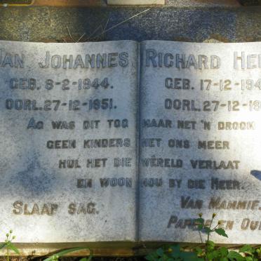 VERGOTTINI Jan Johannes 1944-1951 :: VERGOTTINI Richard Henry 1947-1951