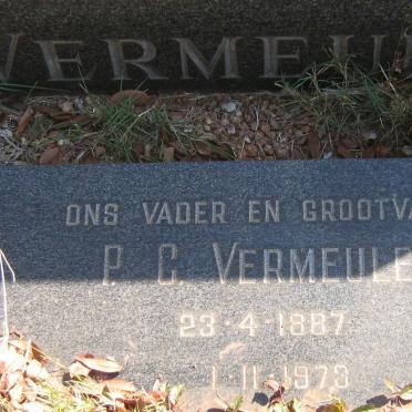 VERMEULEN P.C. 1887-1973 :: VAN NIEKERK Pieter Gideon 1909-1997 :: VERMEULEN P.L.J. 1914-1963