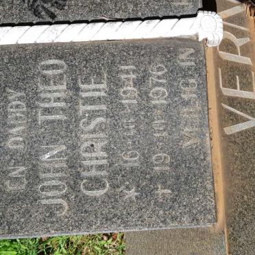 VERNE John Theo Christie 1941-1976