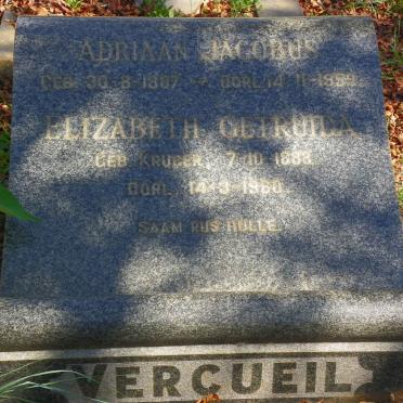 VERCUEIL Elizabeth Getruida 1888-1960