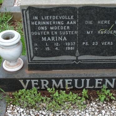 VERMEULEN Marina 1937-1981