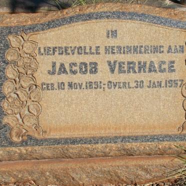 VERHAGE Jacob 1891-1957