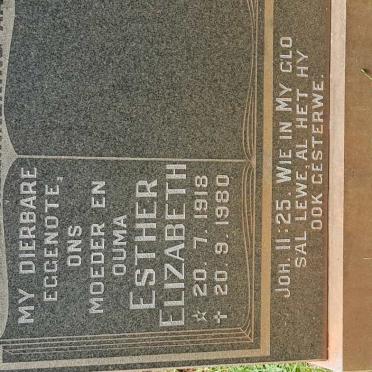 VERMEULEN Esther Elizabeth 1918-1980