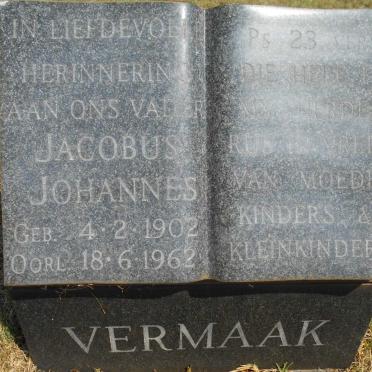 VERMAAK Jacobus Johannes 1902-1962