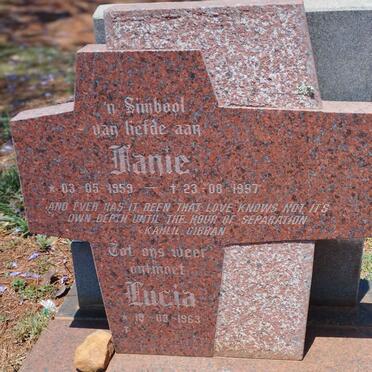 VENTER Fanie 1959-1997 & Lucia 1963-
