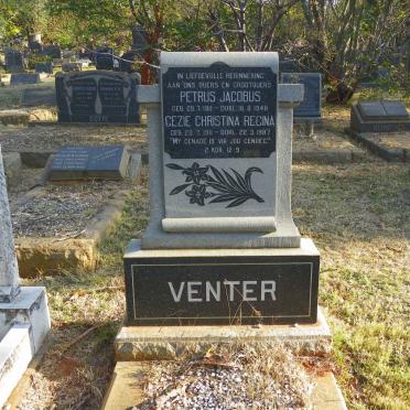 VENTER Petrus Jacobus 1911-1948 &amp; Gezie Christina Regina 1911-1987