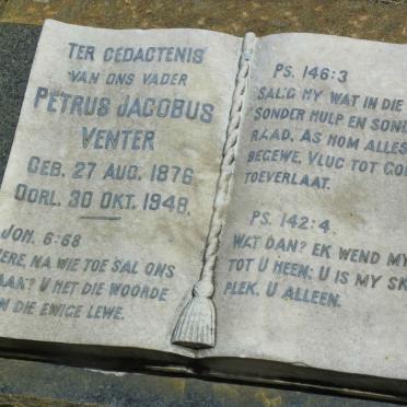 VENTER Petrus Jacobus 1876-1948