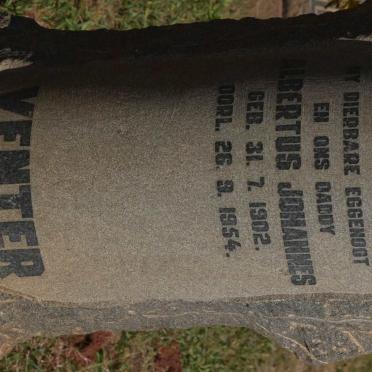 VENTER Albertus Johannes 1902-1954