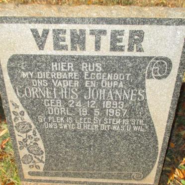 VENTER Cornelius Johannes 1893-1967