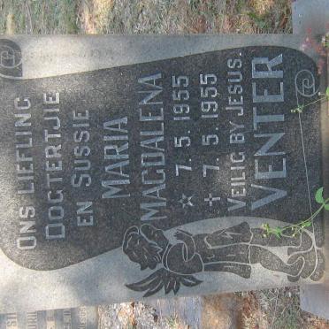VENTER Maria Magdalena 1955-1955