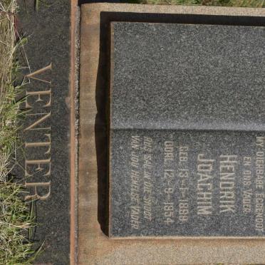 VENTER Hendrik Joachim 1889-1954