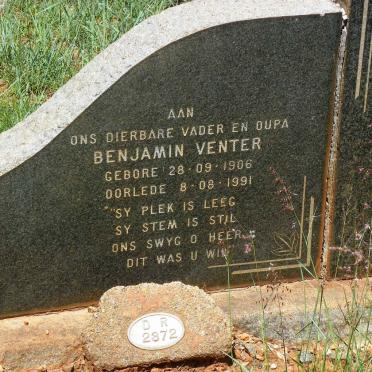 VENTER Benjamin 1906-1991 &amp; Alida Sophia Johanna 1906-1977 :: VENTER Hendrik Frederik 1930-1948